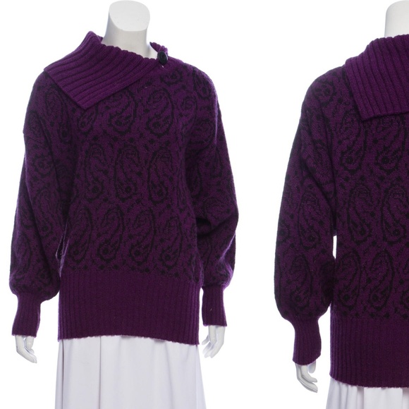 Dior Sweaters - Christian Dior Wool-Blend Patterned Sweater Set